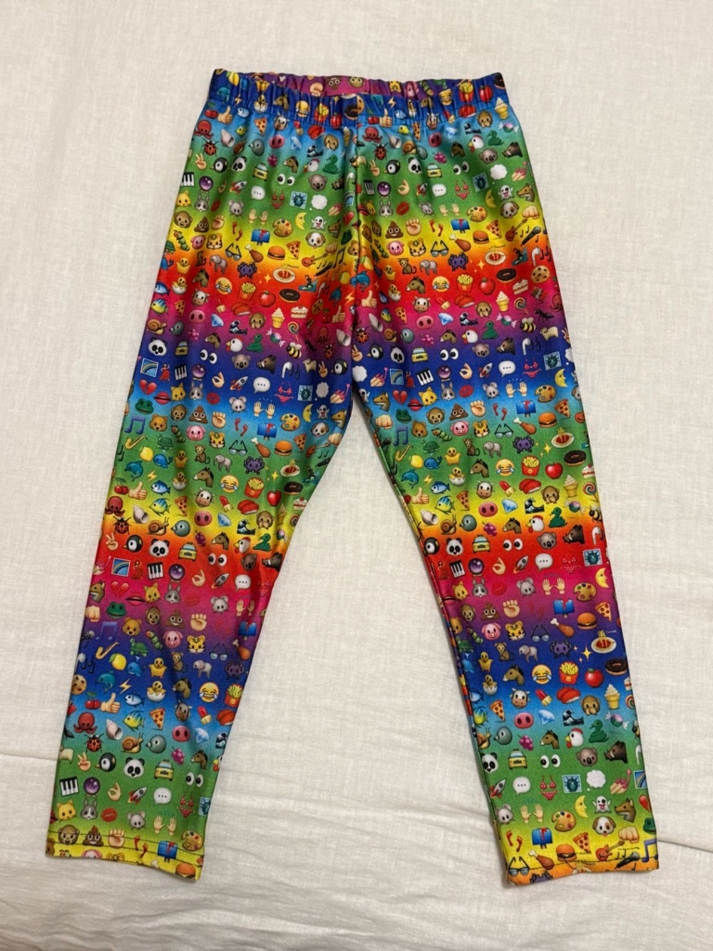 Zara Terez Girls Rainbow Emoji Print Leggings NWOT